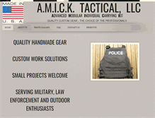 Tablet Screenshot of amicktactical.com